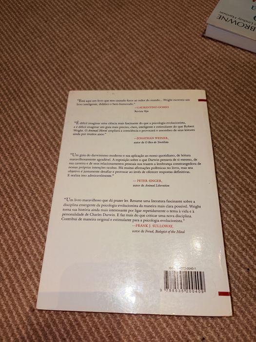 Livro "O Animal Moral - Por que somos como somos" Autor: Robert Wright Editora: Campus | 6ª Edição | ISBN: 8535200401