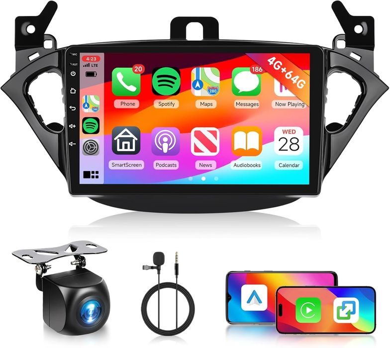 Автомагнитола 4/ 64Gb Android для Opel Corsa 2015-2019/Opel Adam 2013