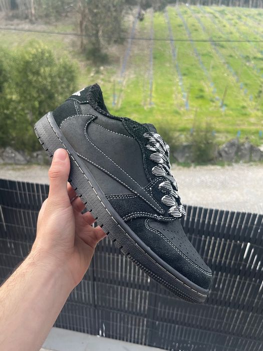 Nike Air Jordan 1 Low Travis Scott Black Phantom – Excelente Condição