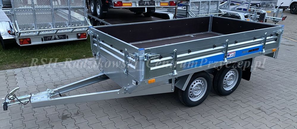 Faro MAGICUS+Tandem 263x150cm (Burty wzmocnione sklejką) DMC: 750kg  Przyczepa Samochodowa Tandem 263x150cm (Burty wzmocnione sklejką)