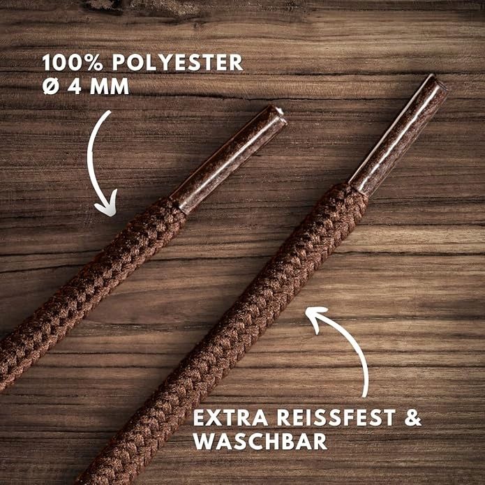 LaceHype sznurówki brąz o długości 150 cm