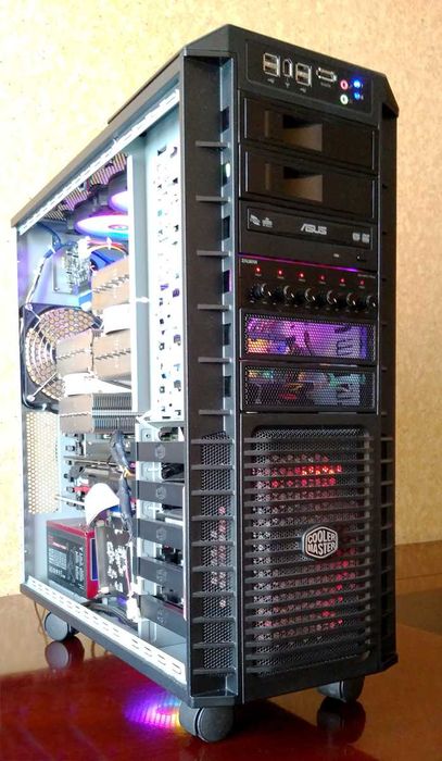 ПК: Supermicro X8DTI-F, Xeon Х5680x2, RX 580, 96GB, Wi-Fi, SSD, HDD.