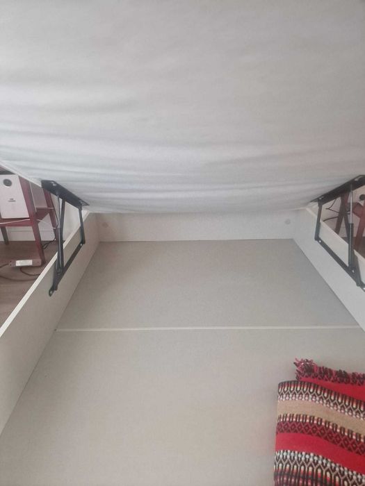 Base Sommier Pikolin 140 × 190 cm – Branco – Semi-novo