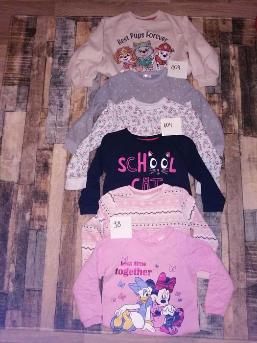 Bluzy  98  104 dla dziewczynki