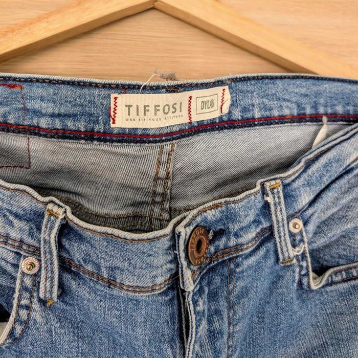 ACEITO TROCA | Jeans Tiffosi Dylan para homem – Slim Fit – Denim – Tamanho 32 (M) | Medium | Calças de Ganga Azuis