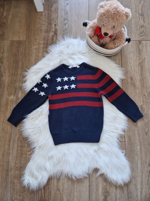 Swetr chłopiecy bez kaptura H&M r 110-116
