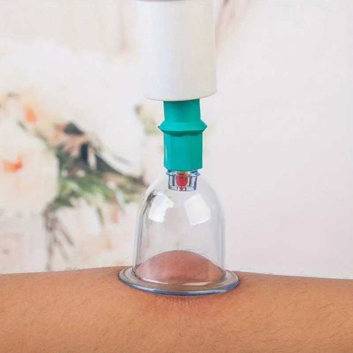 Масажні вакуумні банки набір/12 шт з насосом, антицелюлітний масаж