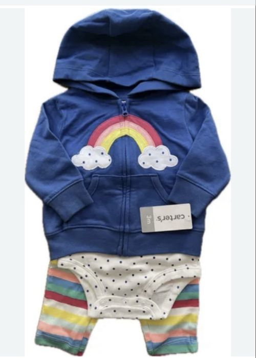 Carters набір трійка (кофта, боді і штанці), 3 м