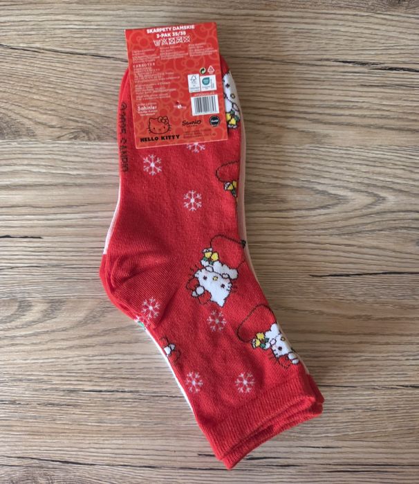 Skarpety Hello Kitty komplet 3 pary roz.35-38