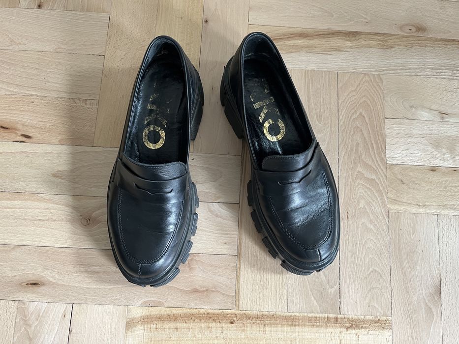 Buty damskie mokasyny Ryłko czarne r. 36 Real. 37