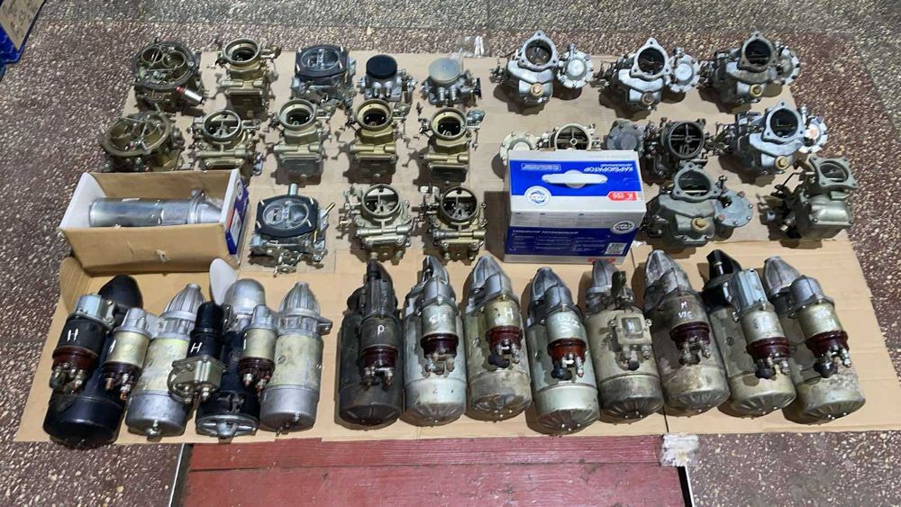 Стартера, карбюратори Уаз, Газ 21, Газ 24, Волга, Зіл, Газ 52, Газ 53