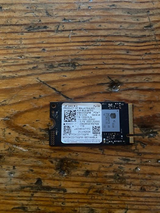 Ssd nwme 1 tb micron