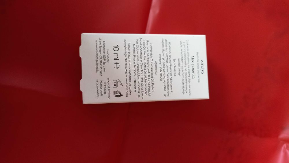 AMO'YA Energia Roll-on aromaterapeutyczny, Cytryna, Mięta