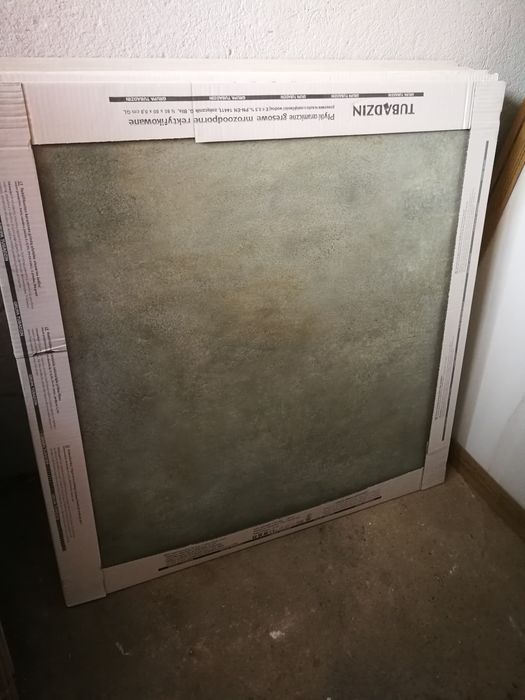 4 szt. Tubądzin PATINA PLATE BLUE Gres Rekt. MAT 79,8x79,8 GAT.1