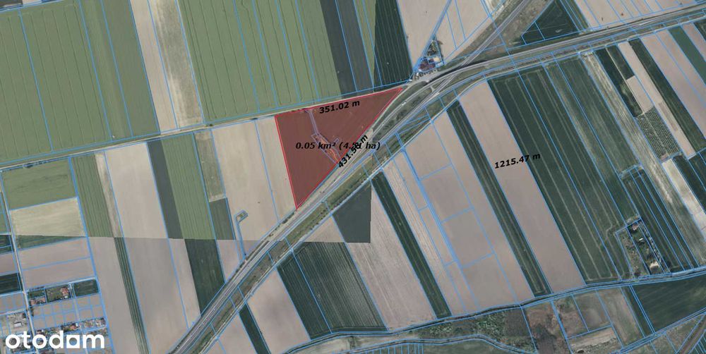 Działka rolna lub inwestycyjna 54536 m²