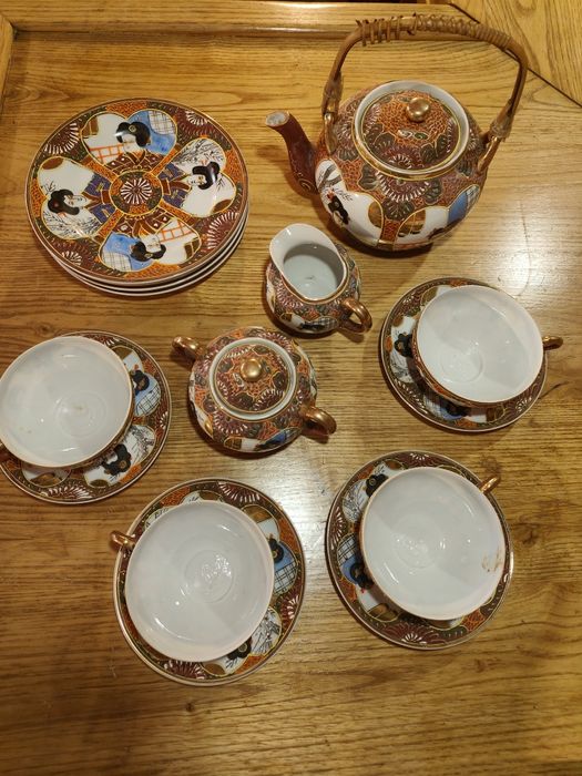 Jogo chá original chinês porcelana