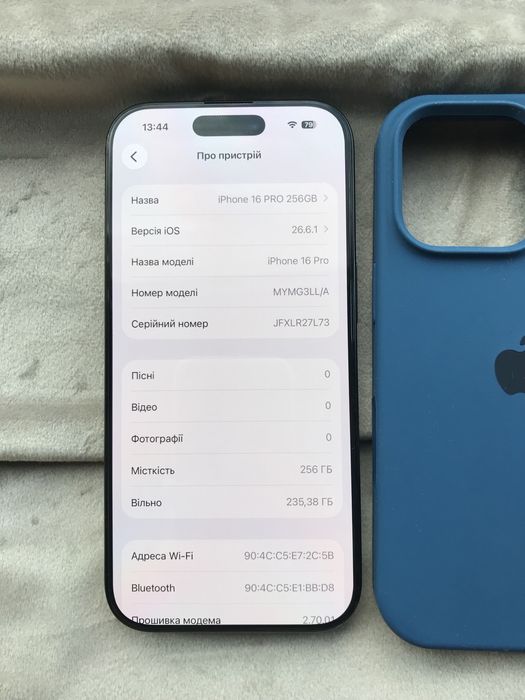 iPhone 16 Pro 256GB Black Titanium