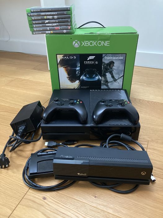 XBOX ONE 1TB - gry, 2 pady, pudełko, Kinect gratis