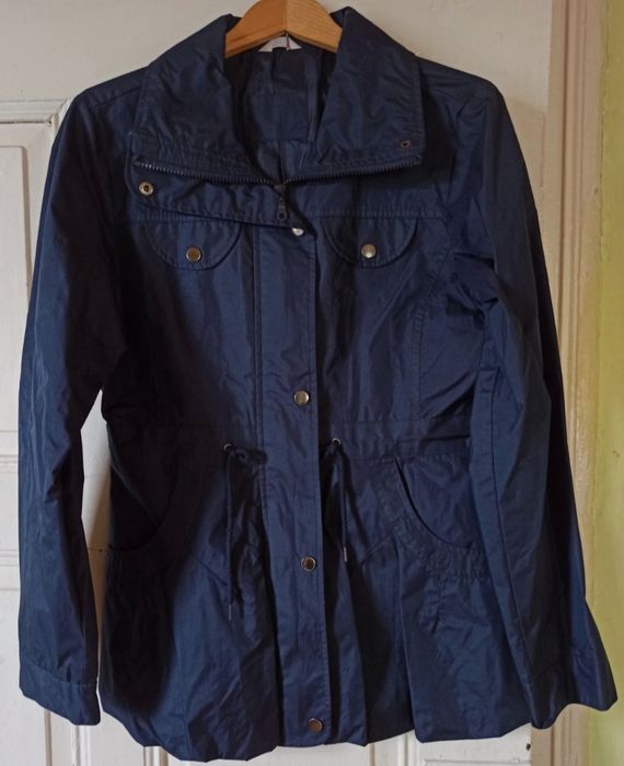 Granatowy krótki trencz / parka Pepco r. 38M