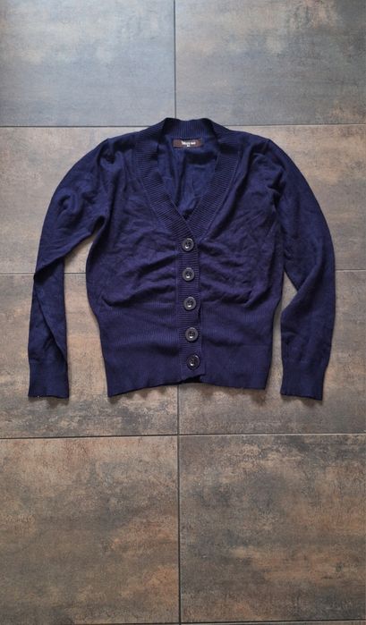 Granatowy sweter kardigan M / L