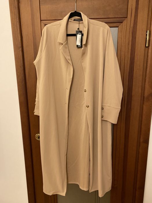 Płaszcz boohoo płaszczyk narzutka guziki maternity ciążowa m l xl