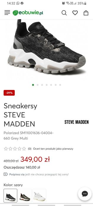 Oryginalne adidas gruba podeszwa buty treking  Steve Madden r. 40