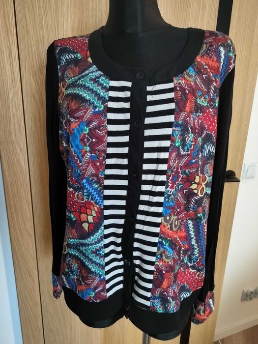 Efektowny sweter damski 44 delikatny biurowy bawełna 2XL Jurissile