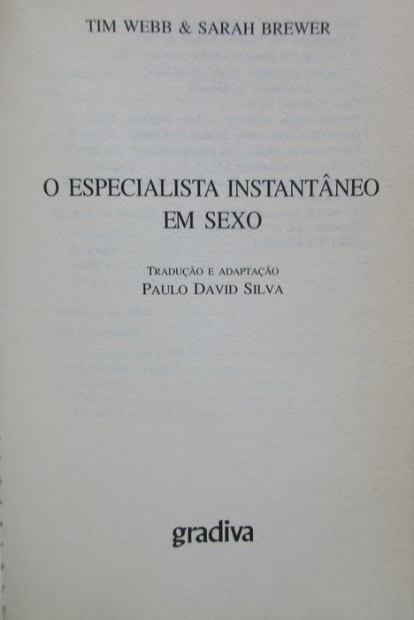 O Especialista em ... - - - Economia, Sexo, etc. - - - - - Livros