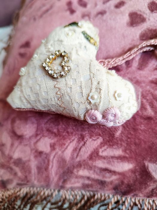 Breloczek serce handmade walentynki artystyczny prezent unikat