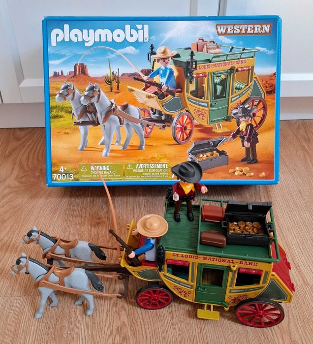 Carroça Playmobil Western 70013 – Diligência do Oeste (Com Caixa Original)