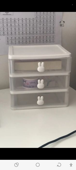 Organizer na kosmetyki / przybory, biały