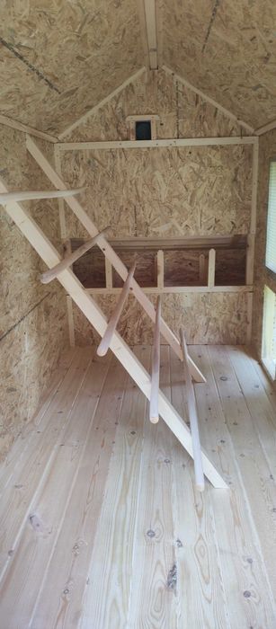 Kurnik dla kur duży, ocieplony