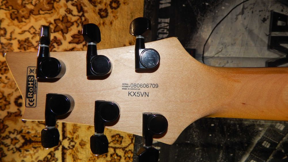 CORT KX5VN`08, Indonesia. Stainless Steel Frets.