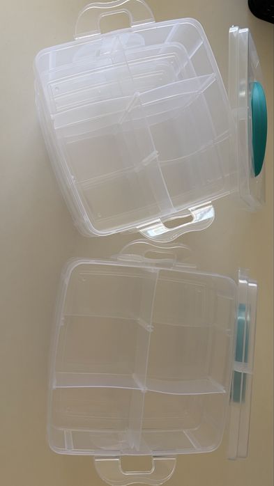 Two plastic boxes for storing small items488156887705210881