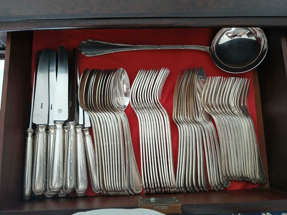 Faqueiro, com banho de prata