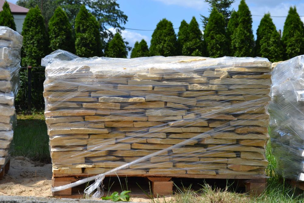 KAMIEŃ NATURALNY Elewacja Kamien Elewacyjny Nieregularny Ścieżki Taras