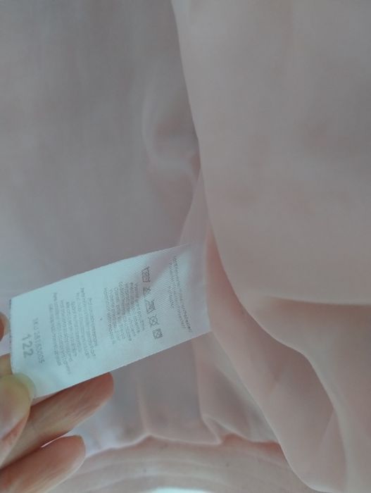 Ciepła kurtka zimowa pikowana 122 cm dziewczynka