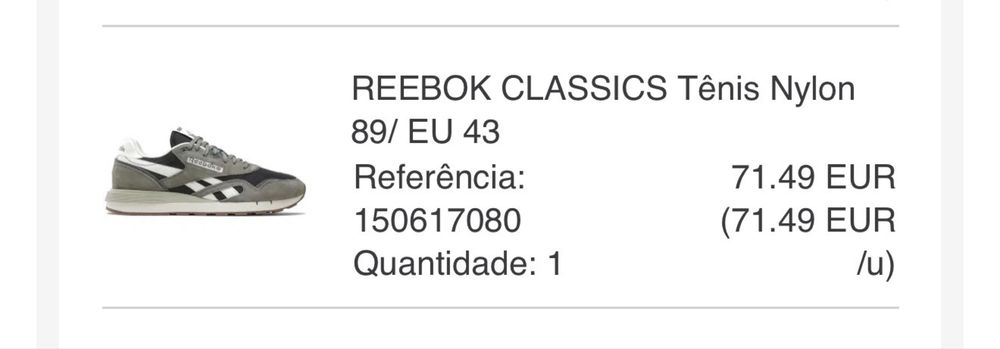 Tenis Reebok Novos