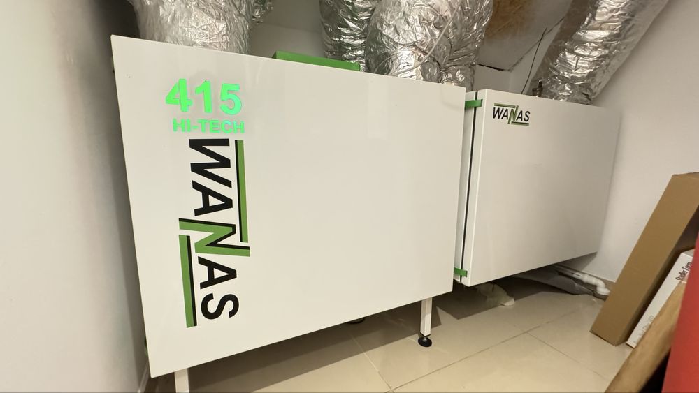 Rekuperator WANAS 415 HI-TECH + GWC glikolowe (nagrzewnica/chłodnica)
