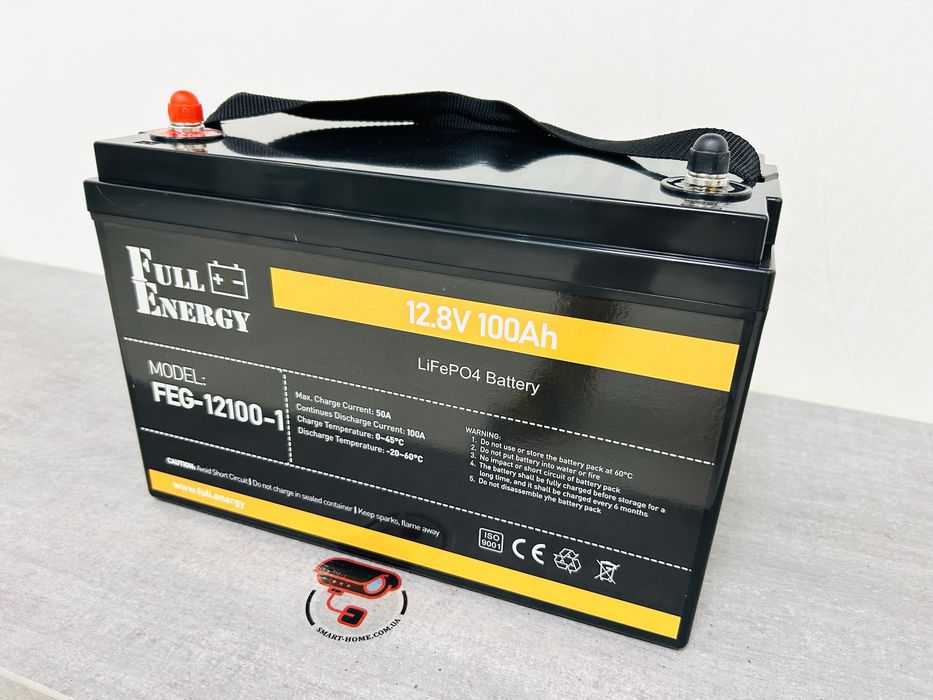 Bluetooth‼️LiFePo4 12В 12V 100Аh аккумулятор акумулятор для бесперебойника инвертора інвертора безперебійника 100Аг 100Ач с BMS литий железо фосфатный