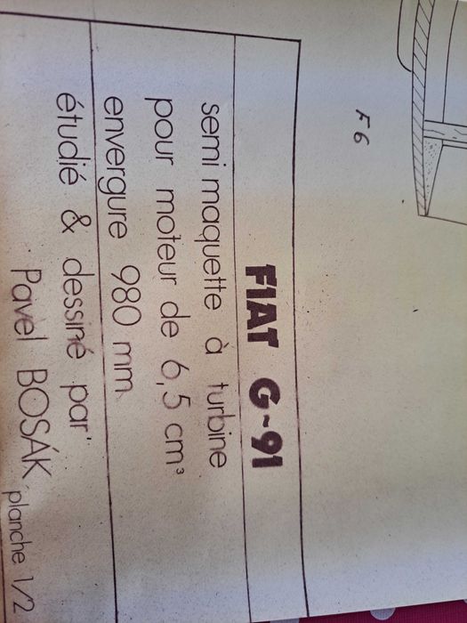 "Poster" FIAT G-91 - Diagramas (Avião)