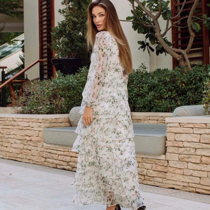 Vestido maxi Anne Louise tam 36