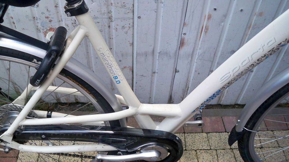 SPARTA Marathon 8.0 rama 53 cm. Aluminiowa  Nexus 8  Prądnica  miejski  koła 28