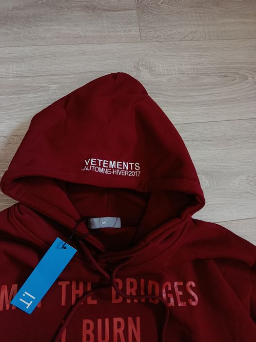 Худі Vetements May The Bridges I Burn