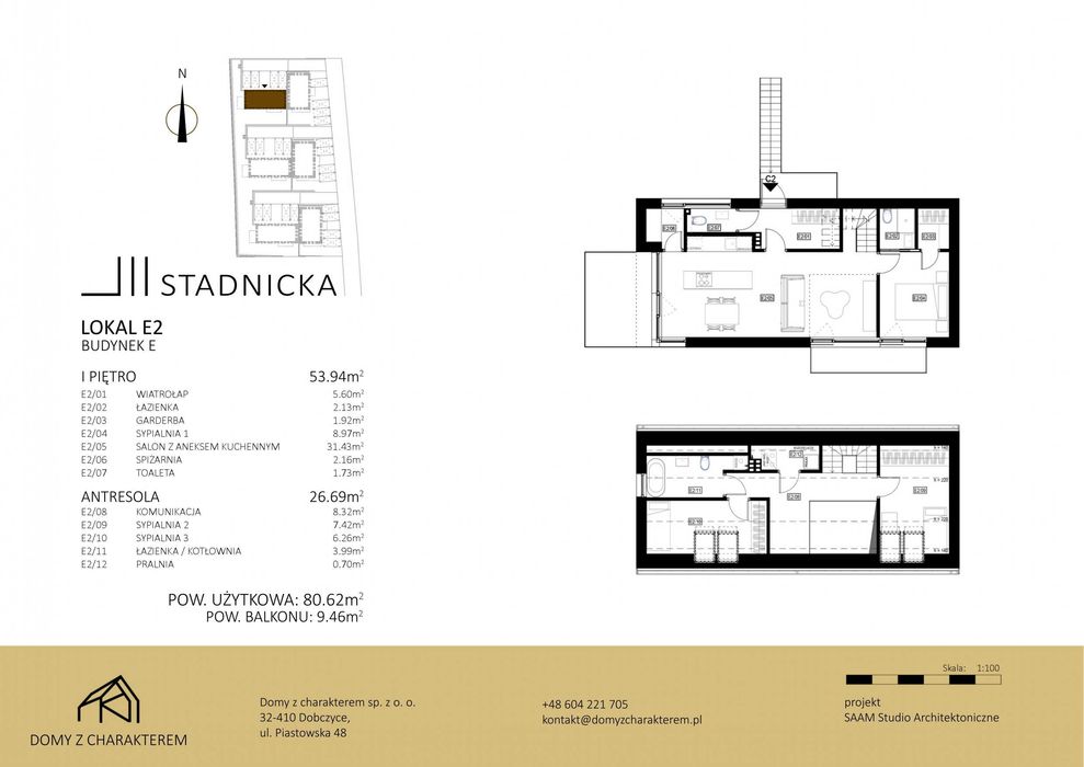 Ostatnie 110m2, dwupoziomowe, widokowe