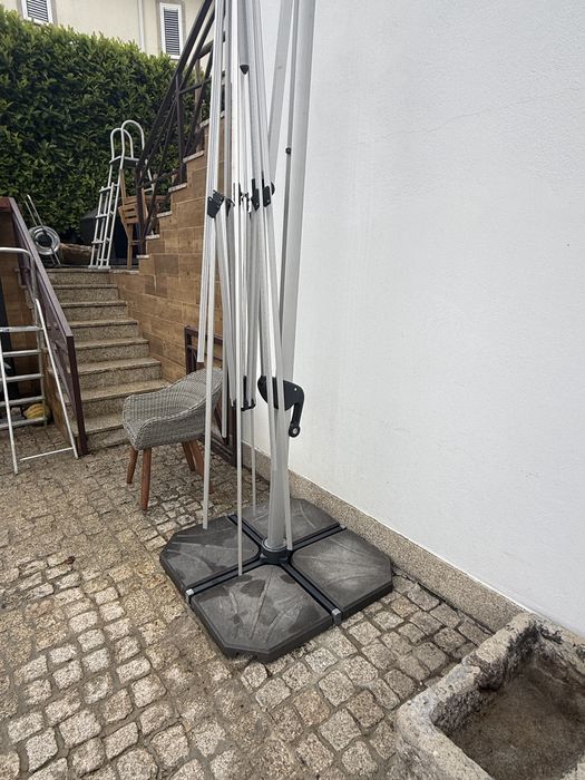 Guarda sol 4*3 sem  toldo  + 4 bases