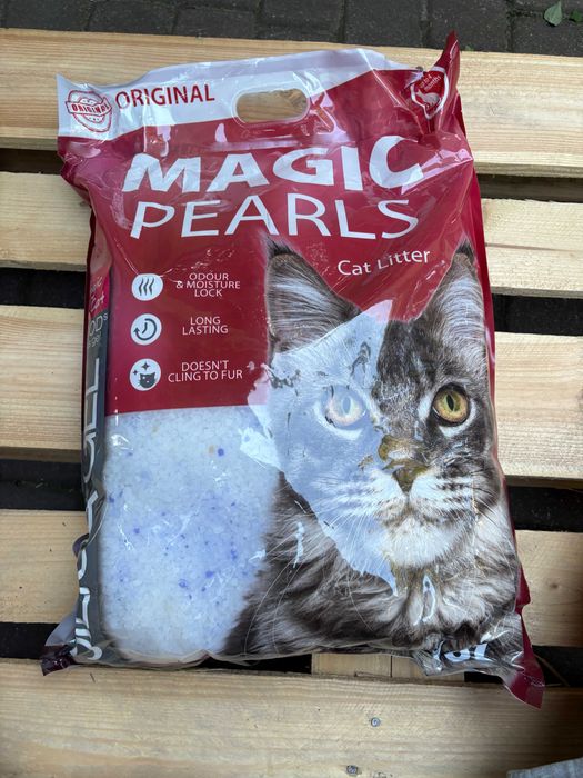 Żwirek silikonowy dla kota Magic Pearls Original 16 l NOWY