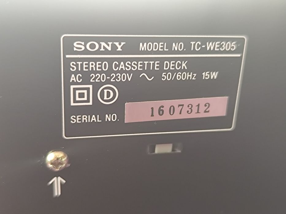 Leitor cassetes Sony TC WE305