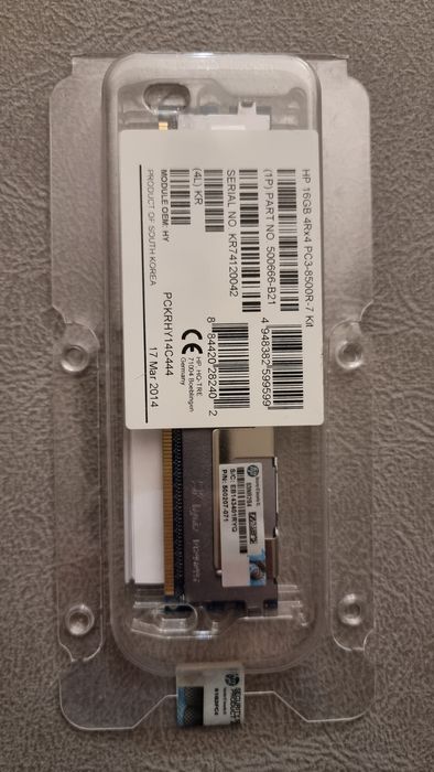 192GB - Memória p/ Servidores HP 16GB DDR3 Registered63824224556803121