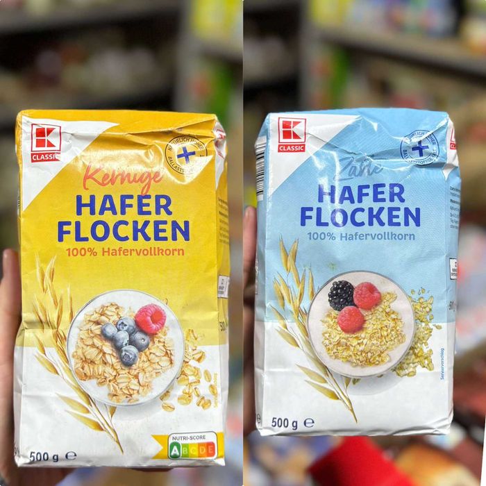Вівсяна каша K Classic Hafer-Flocken дрібна і грубша 500 г